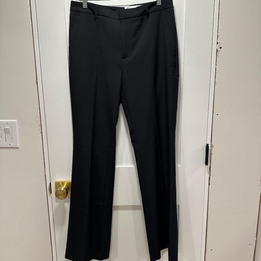 200016 Womens Dress Pant Banana Republic Straight Black 10 New